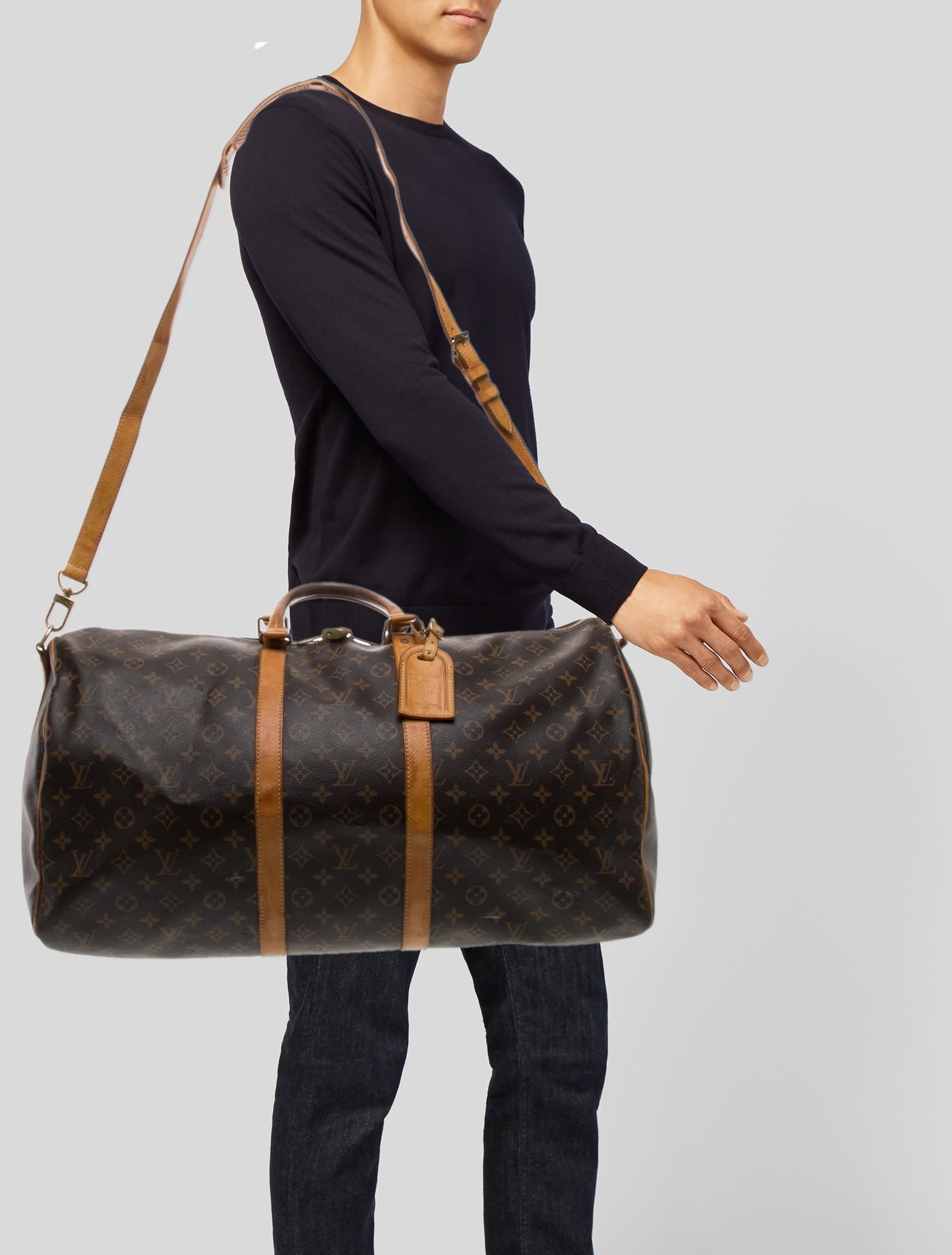 Louis Vuitton Monogram Keepall Bandouliere 55