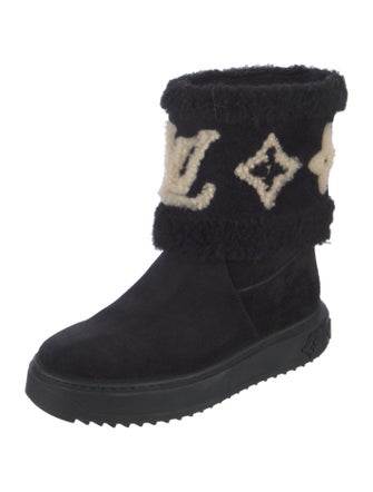 Louis Vuitton LV Monogram Suede Combat Boots