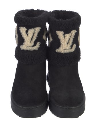 Louis Vuitton LV Monogram Suede Combat Boots