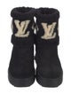 Louis Vuitton LV Monogram Suede Combat Boots