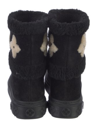 Louis Vuitton LV Monogram Suede Combat Boots