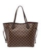 Louis Vuitton Damier Ebene Neverfull w/Pouch MM