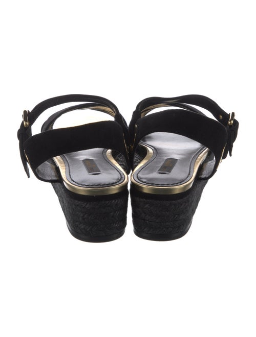 Louis Vuitton Suede Slingback Sandals