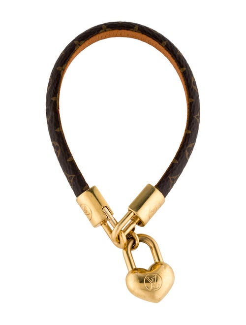 Louis Vuitton Leather Crazy In Lock Charm Bracelet