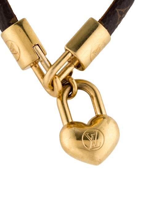 Louis Vuitton Leather Crazy In Lock Charm Bracelet