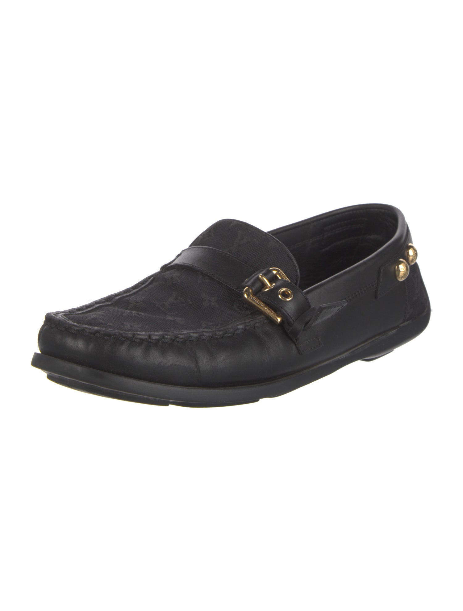 Louis Vuitton LV Monogram Leather Loafers