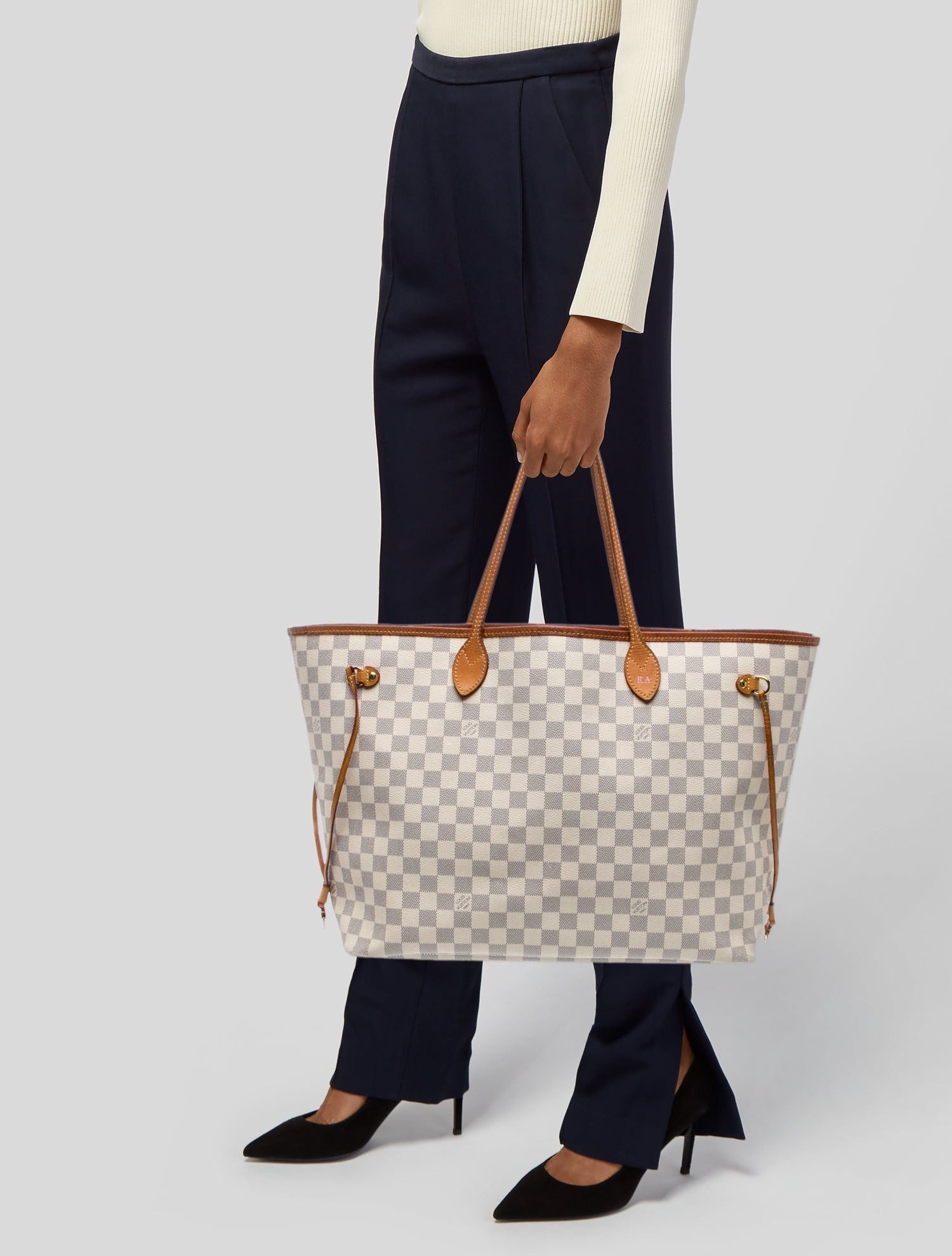 Louis Vuitton Damier Azur Neverfull w/Pouch GM