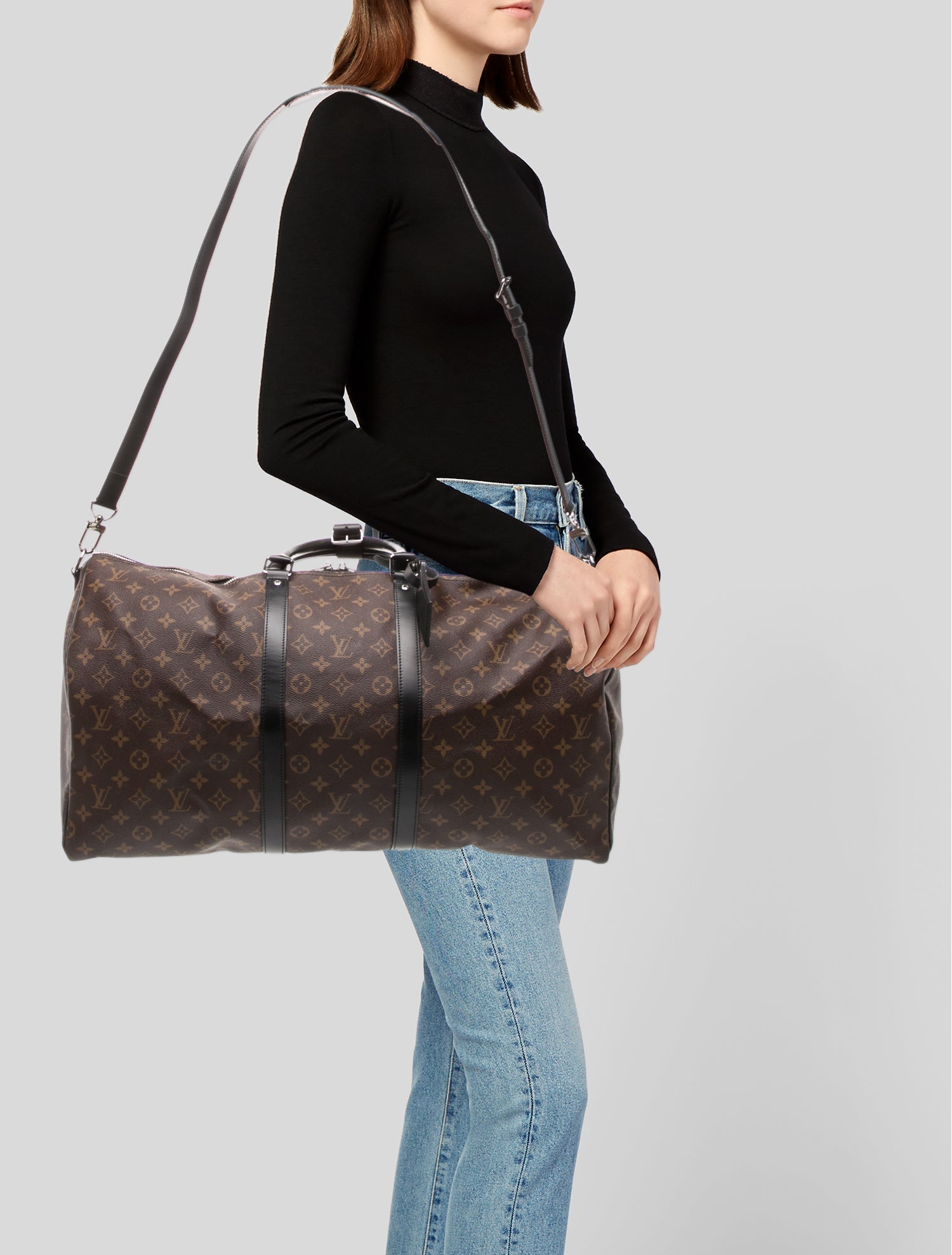 Louis Vuitton LV Monogram Keepall Bandouliere 55