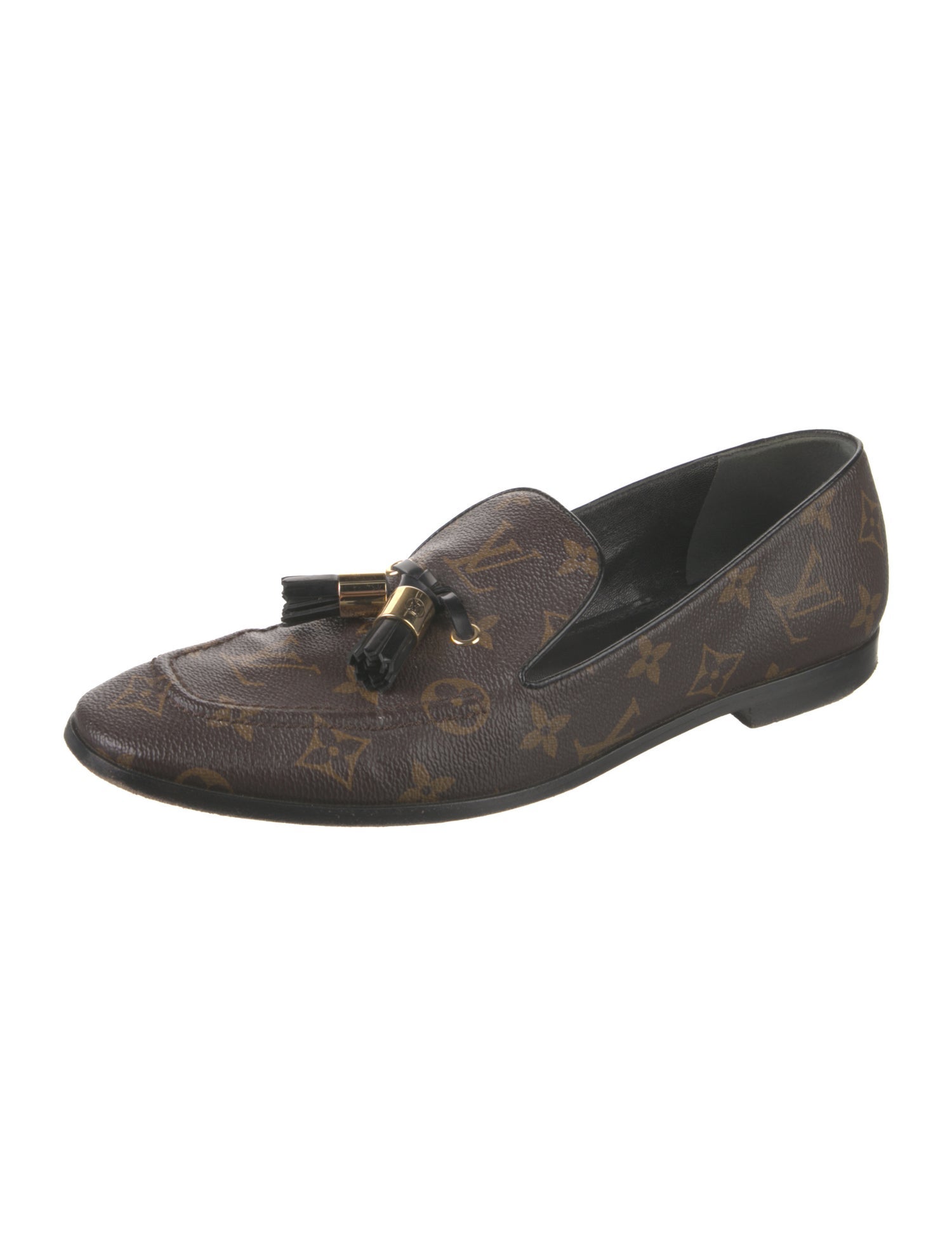 Louis Vuitton LV Monogram Tassel Accents Loafers