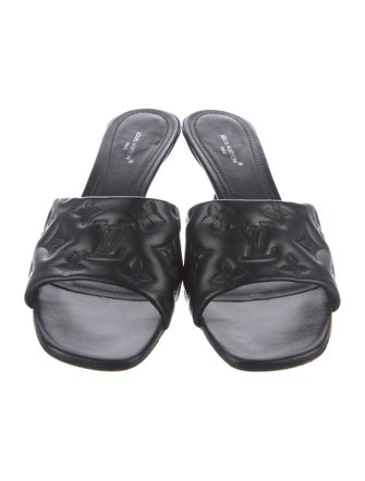 Louis Vuitton LV Monogram Leather Slides