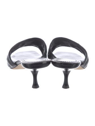 Louis Vuitton LV Monogram Leather Slides