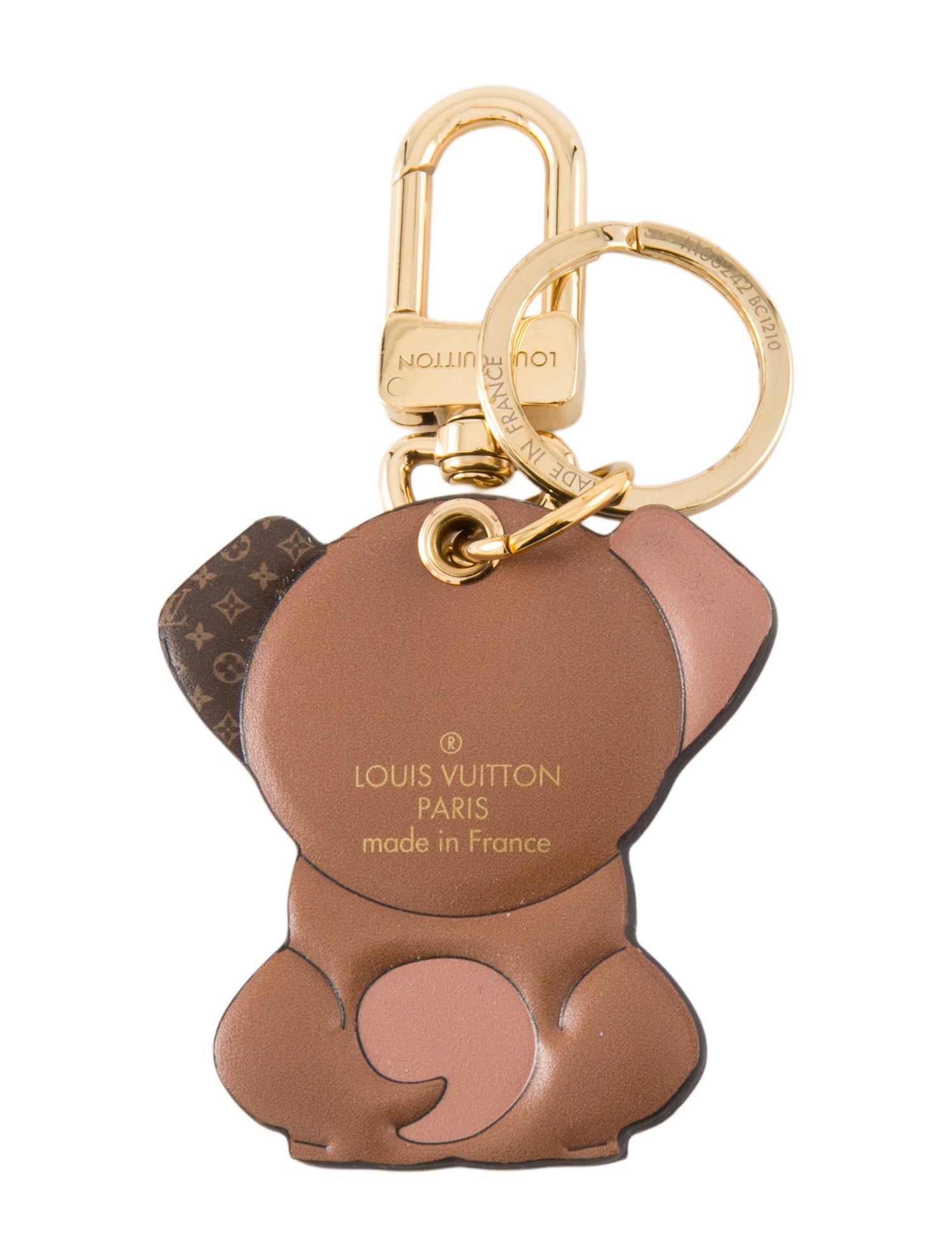 Louis Vuitton LV Monogram Puppy Key Holder And Bag Charm