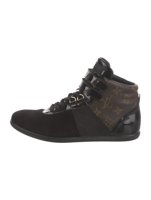 Louis Vuitton Monogram Pattern Suede Sneakers