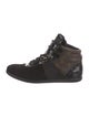 Louis Vuitton Monogram Pattern Suede Sneakers