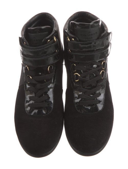 Louis Vuitton Monogram Pattern Suede Sneakers