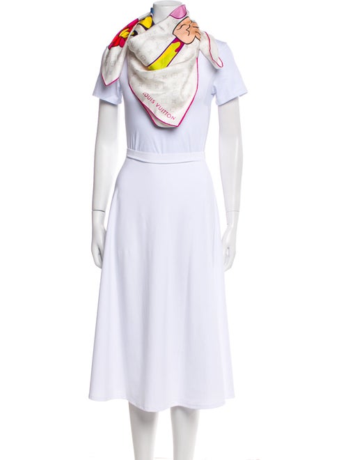 Louis Vuitton x TM Superflat Silk Scarf