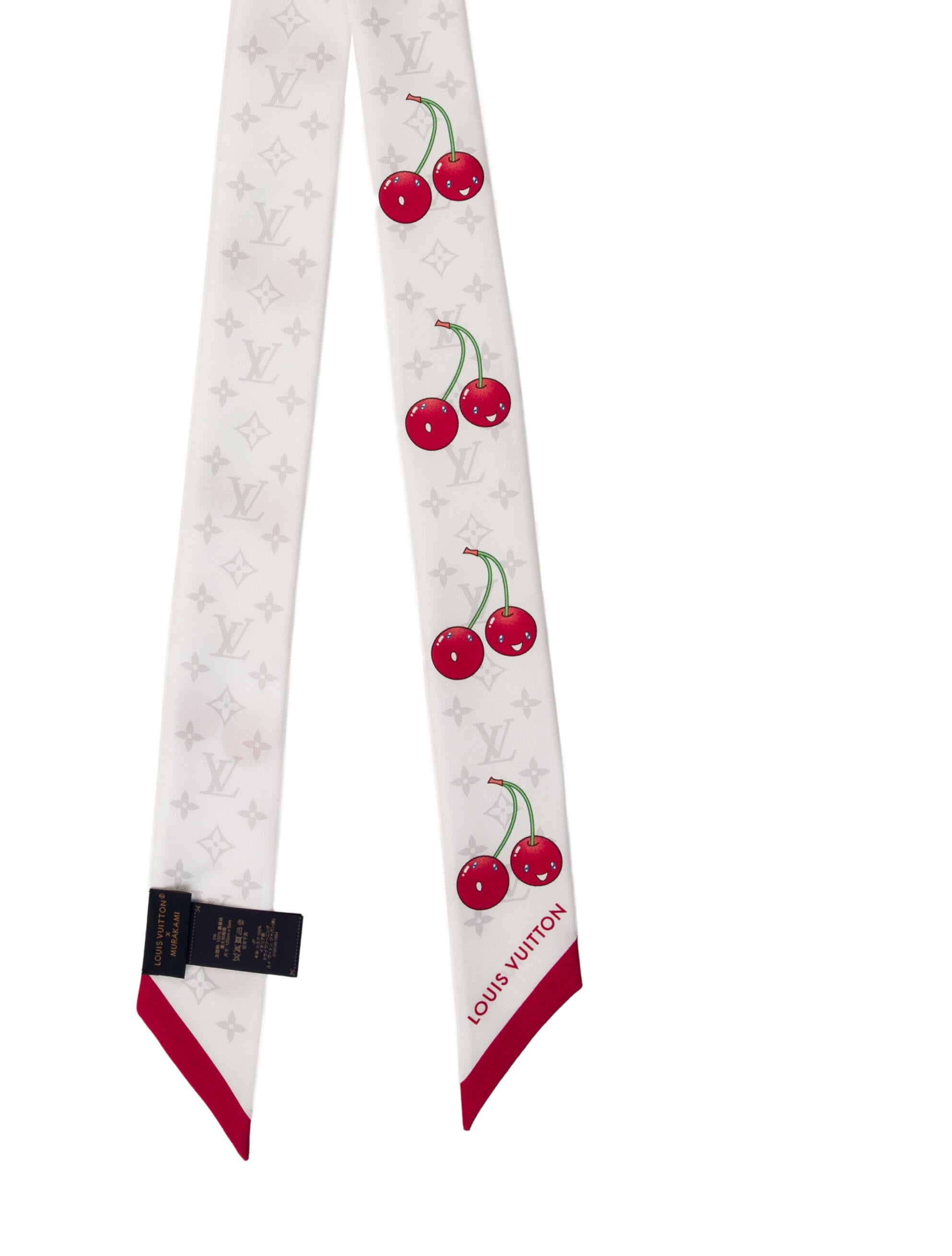 Louis Vuitton X TM Monogram Cerises Silk Bandeau