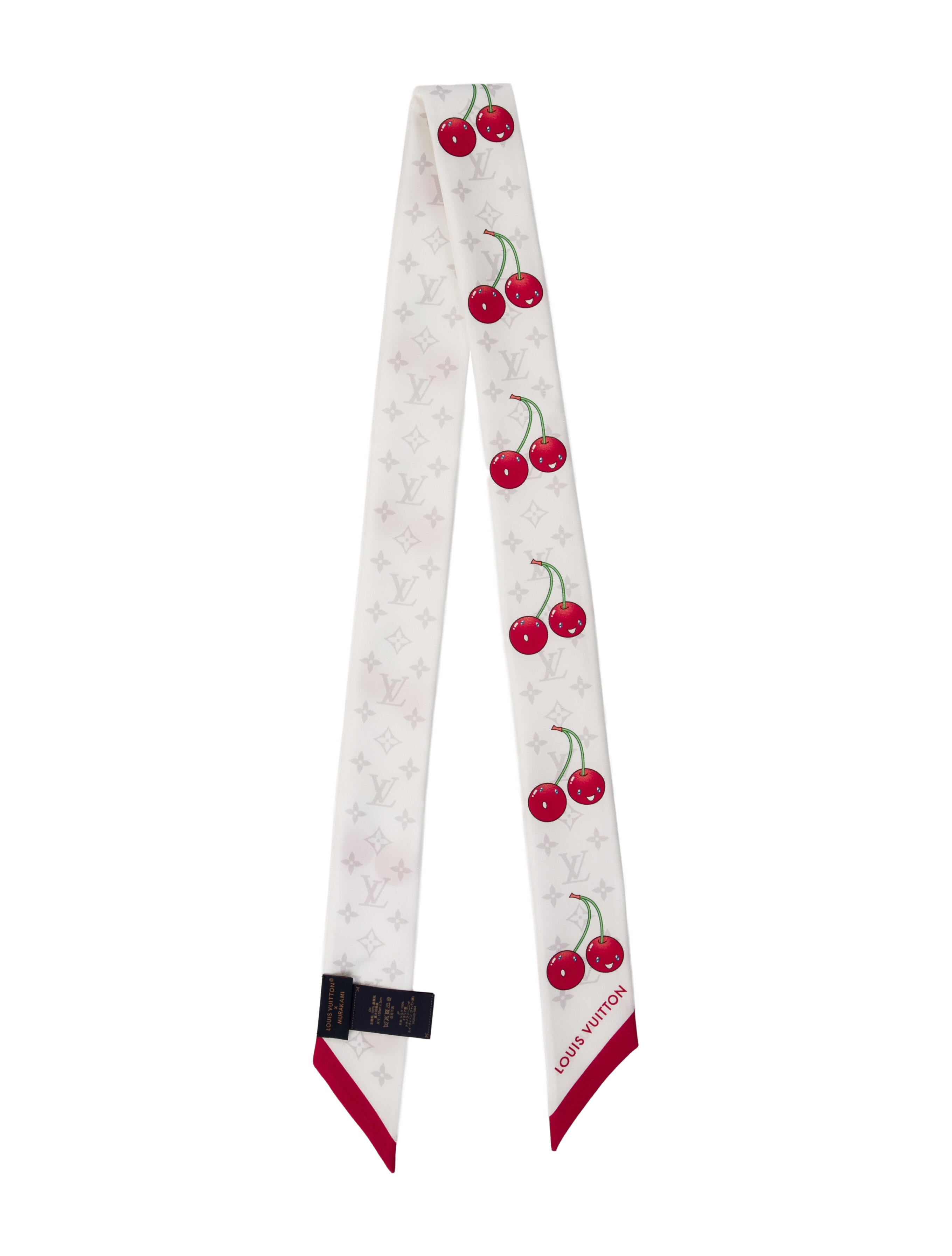 Louis Vuitton X TM Monogram Cerises Silk Bandeau