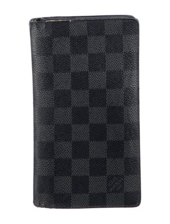 Louis Vuitton 2012 Damier Graphite Pattern Brazza Wallet