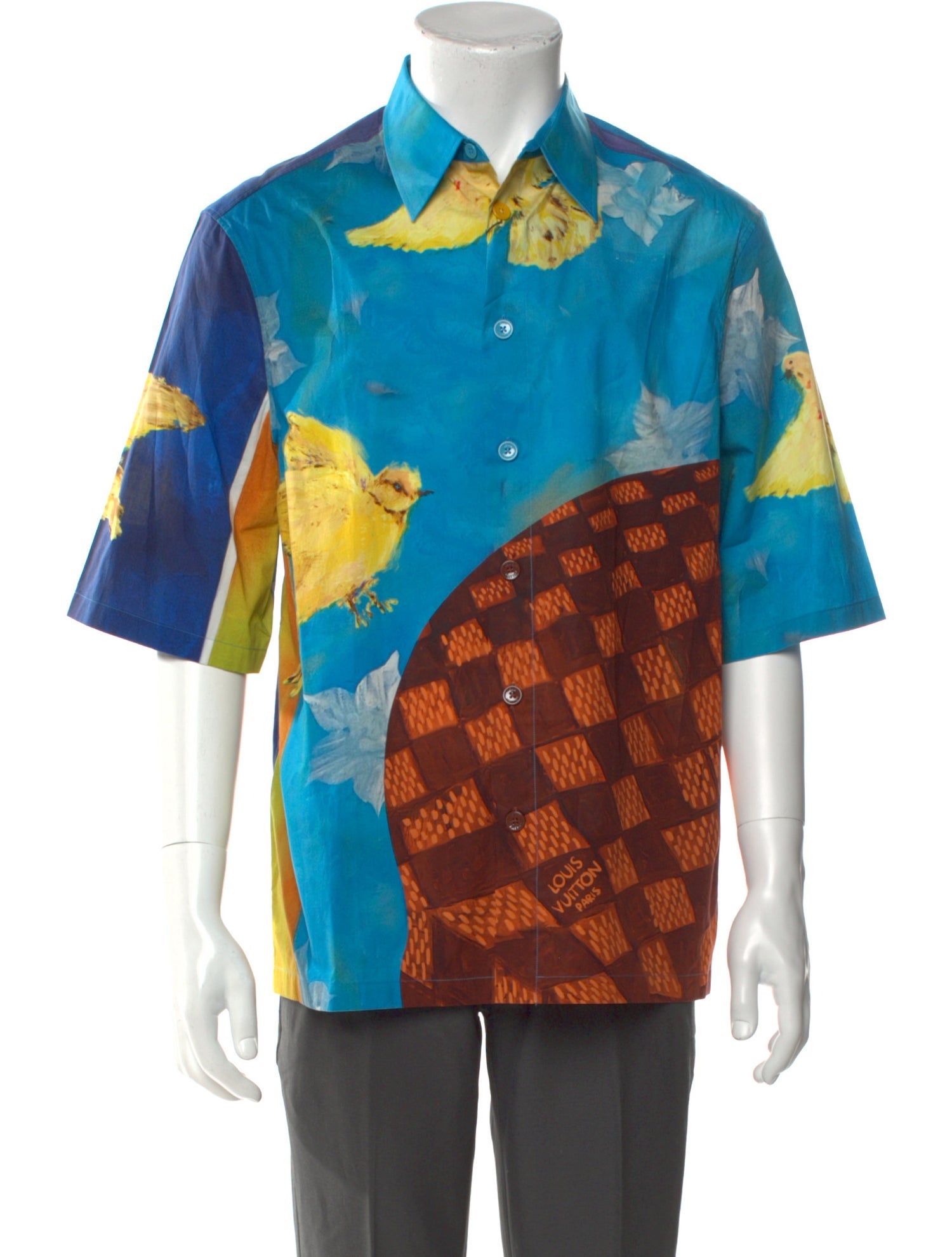 Louis Vuitton 2023 Damier Ebene Pattern Shirt w/ Tags w/Tags