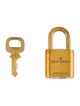 Louis Vuitton Brass Lock & Key Set