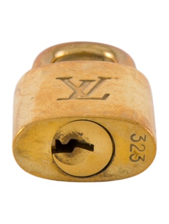 Louis Vuitton Brass Lock & Key Set