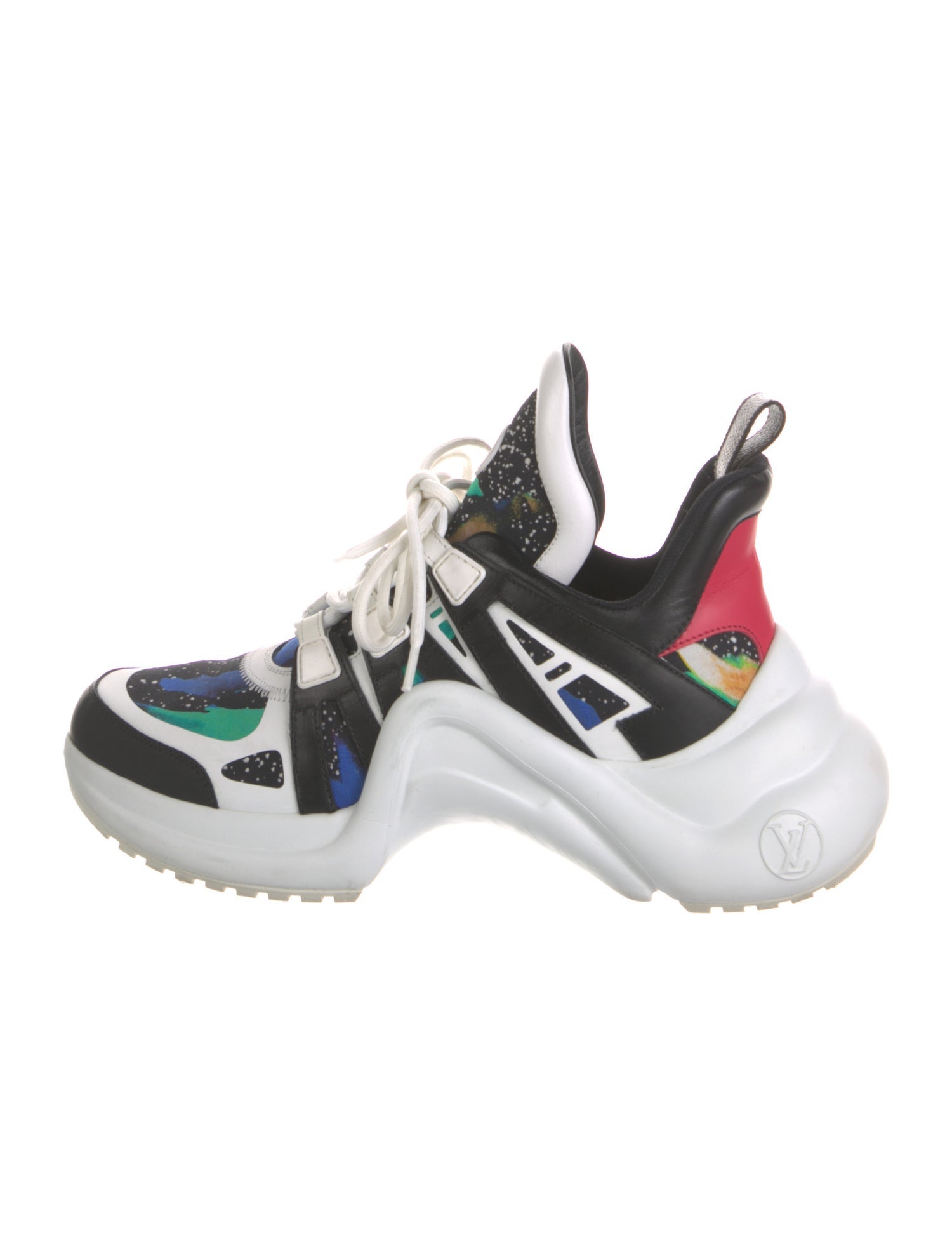 Louis Vuitton LV Monogram Leather Chunky Sneakers