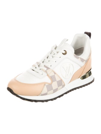 Louis Vuitton Damier Azur Pattern Leather Sneakers