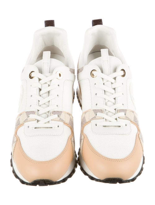 Louis Vuitton Damier Azur Pattern Leather Sneakers