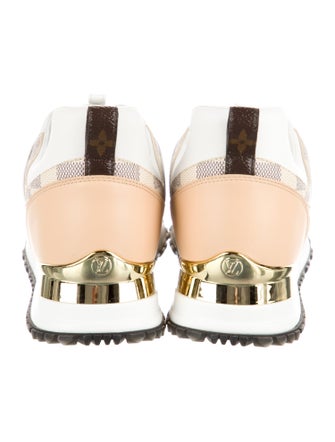 Louis Vuitton Damier Azur Pattern Leather Sneakers