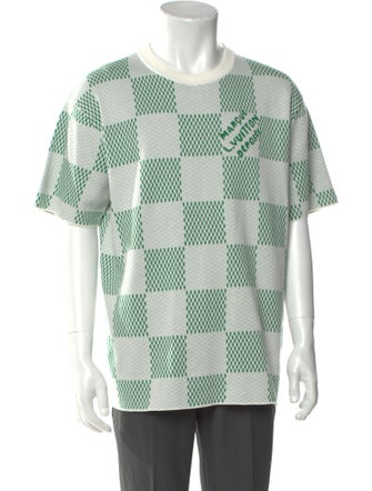 Louis Vuitton 2024 Damier Azur Pattern Pullover