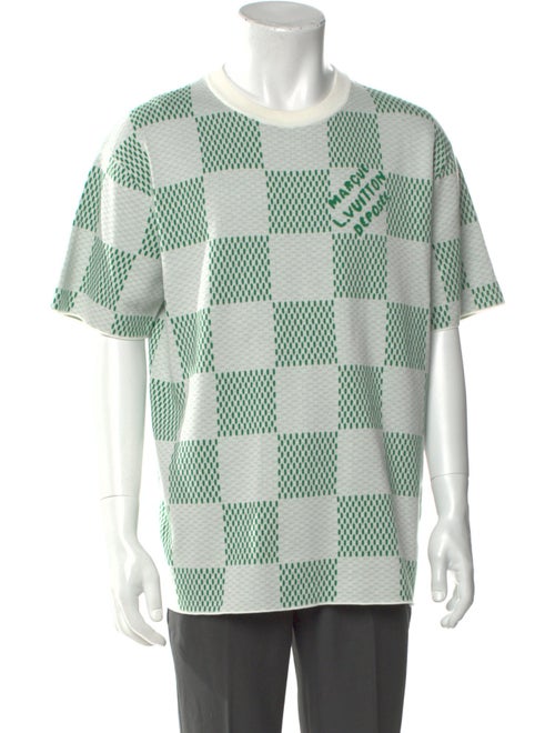 Louis Vuitton 2024 Damier Azur Pattern Pullover