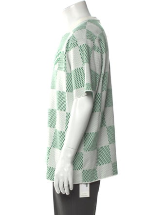 Louis Vuitton 2024 Damier Azur Pattern Pullover