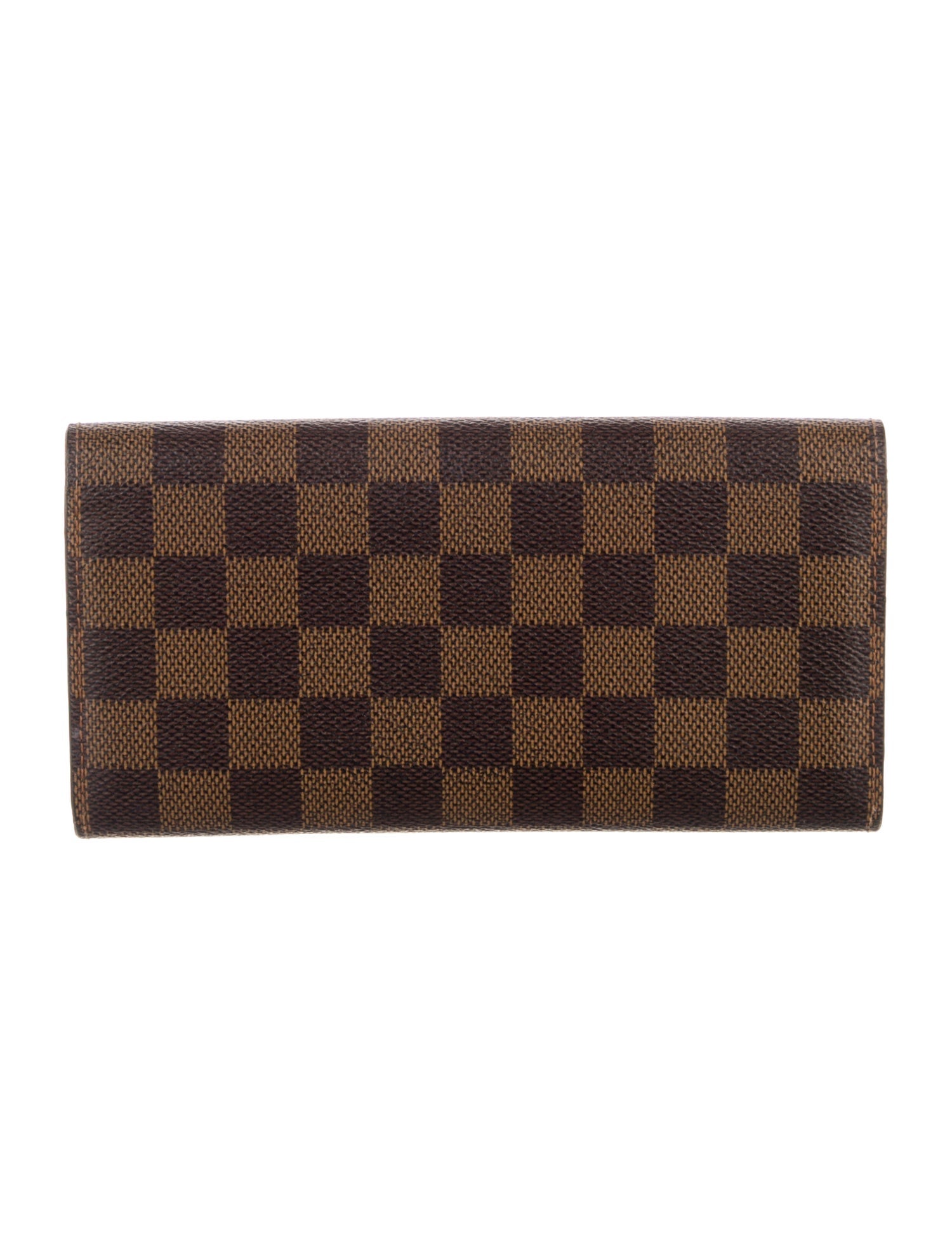 Louis Vuitton 2013 Damier Ebene Pattern Emilie Wallet
