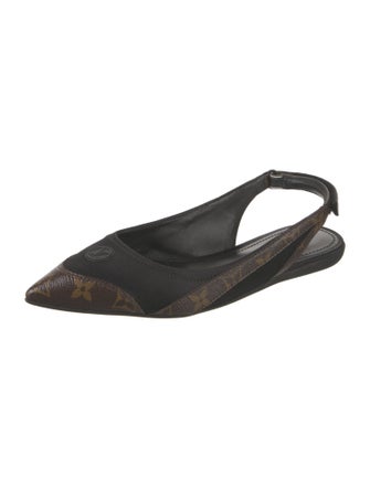 Louis Vuitton LV Monogram Slingback Flats