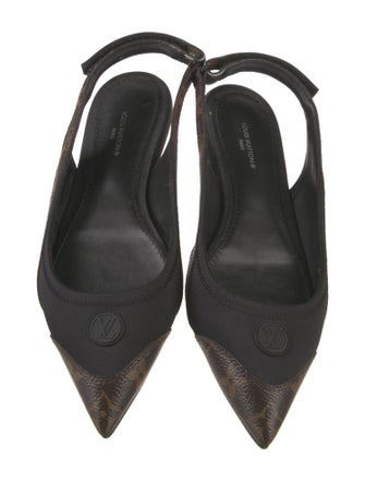 Louis Vuitton LV Monogram Slingback Flats