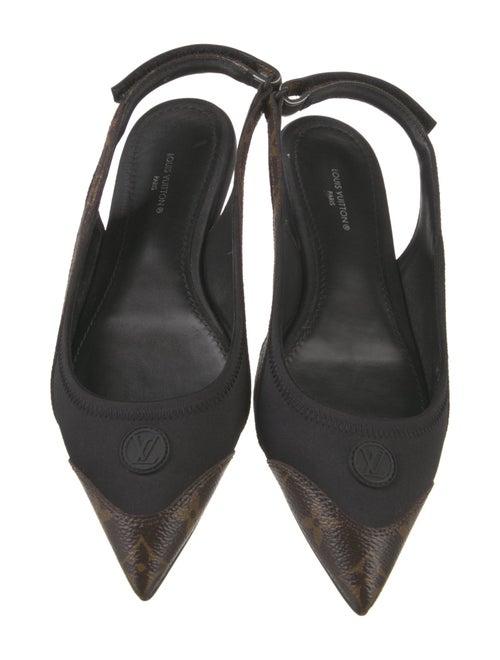 Louis Vuitton LV Monogram Slingback Flats