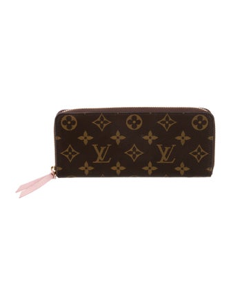 Louis Vuitton LV Monogram Coated Canvas Clemence Wallet