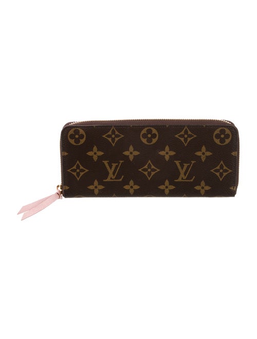 Louis Vuitton LV Monogram Coated Canvas Clemence Wallet