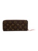 Louis Vuitton LV Monogram Coated Canvas Clemence Wallet