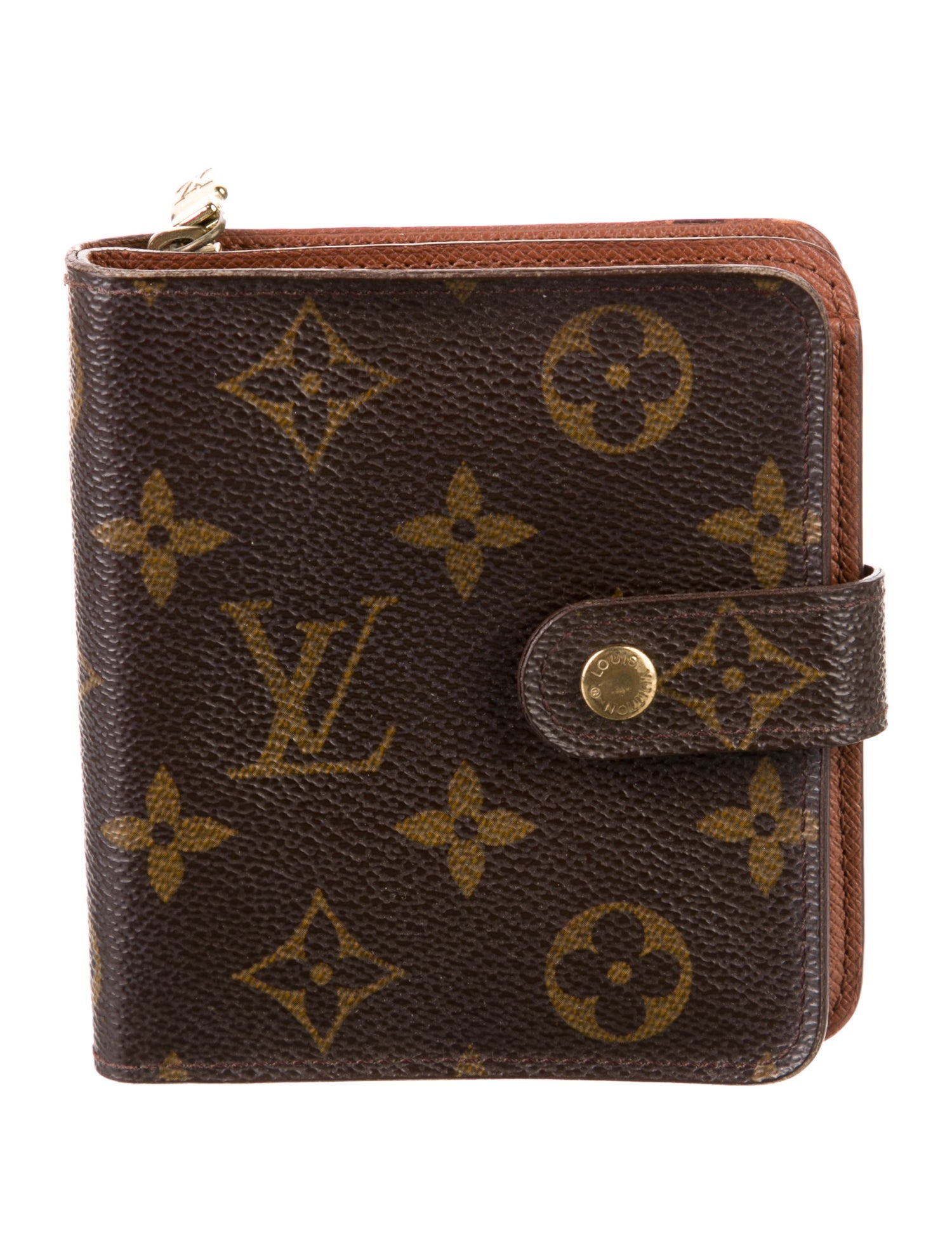 Louis Vuitton LV Monogram Coated Canvas Compact Wallet