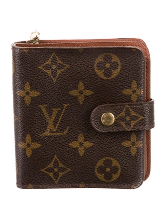 Louis Vuitton LV Monogram Coated Canvas Compact Wallet