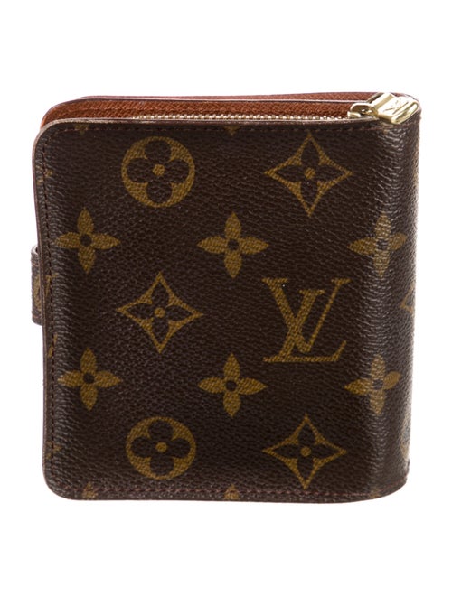 Louis Vuitton LV Monogram Coated Canvas Compact Wallet