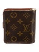 Louis Vuitton LV Monogram Coated Canvas Compact Wallet