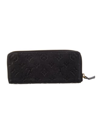 Louis Vuitton LV Monogram Empreinte Leather Clemence Wallet