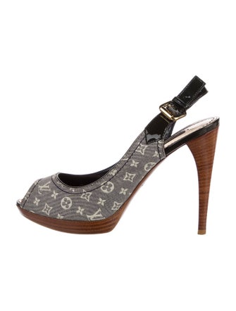 Louis Vuitton LV Monogram Canvas Slingback Sandals