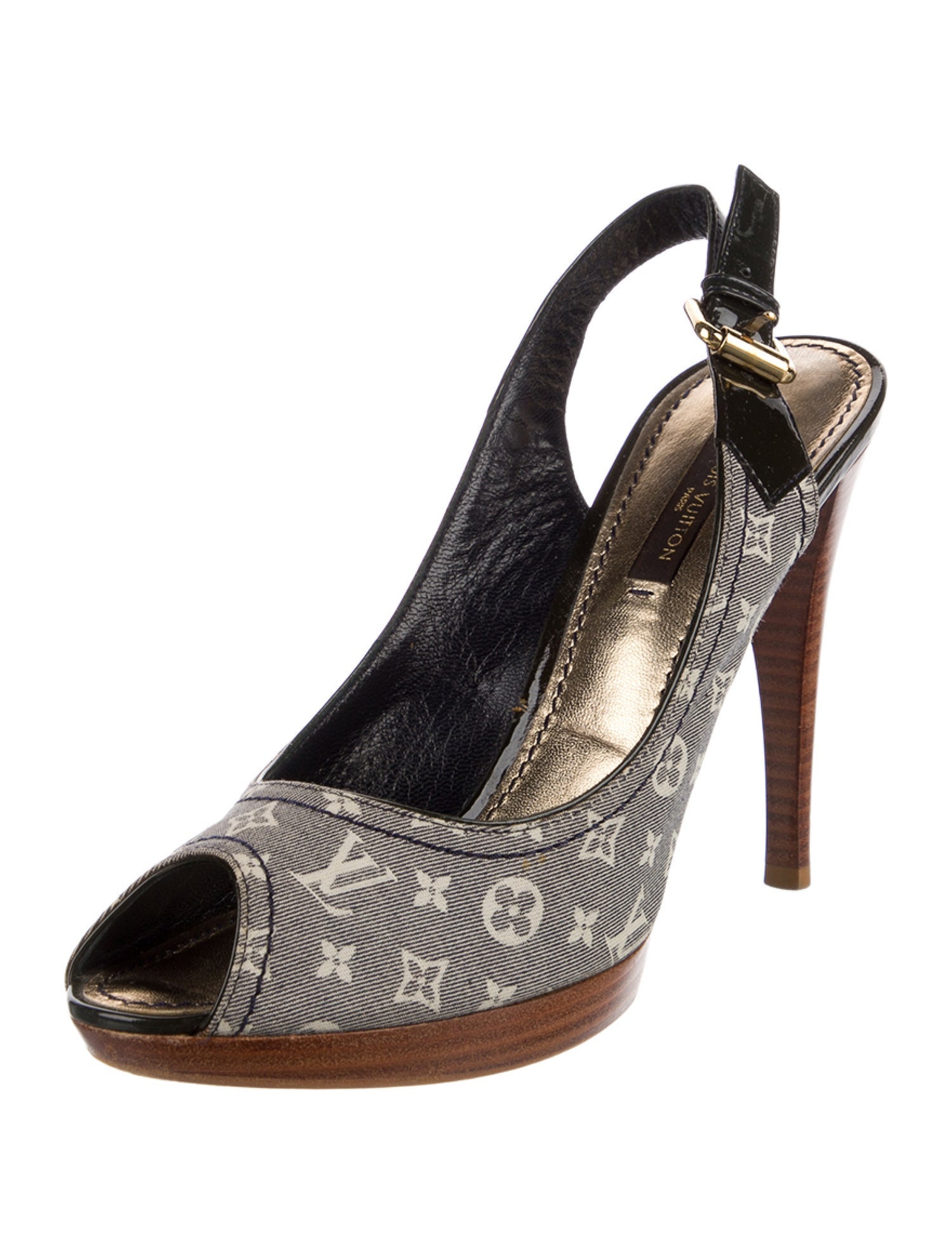 Louis Vuitton LV Monogram Canvas Slingback Sandals