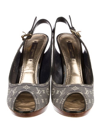 Louis Vuitton LV Monogram Canvas Slingback Sandals