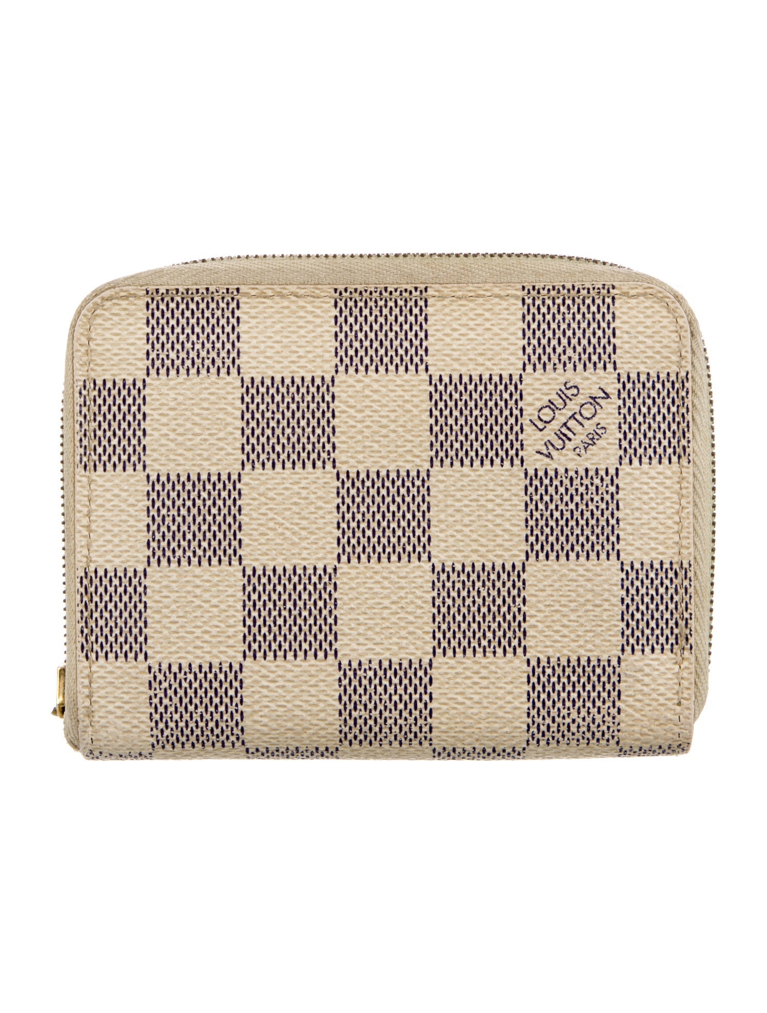 Louis Vuitton 2008 Damier Azur Pattern Zippy Coin Purse