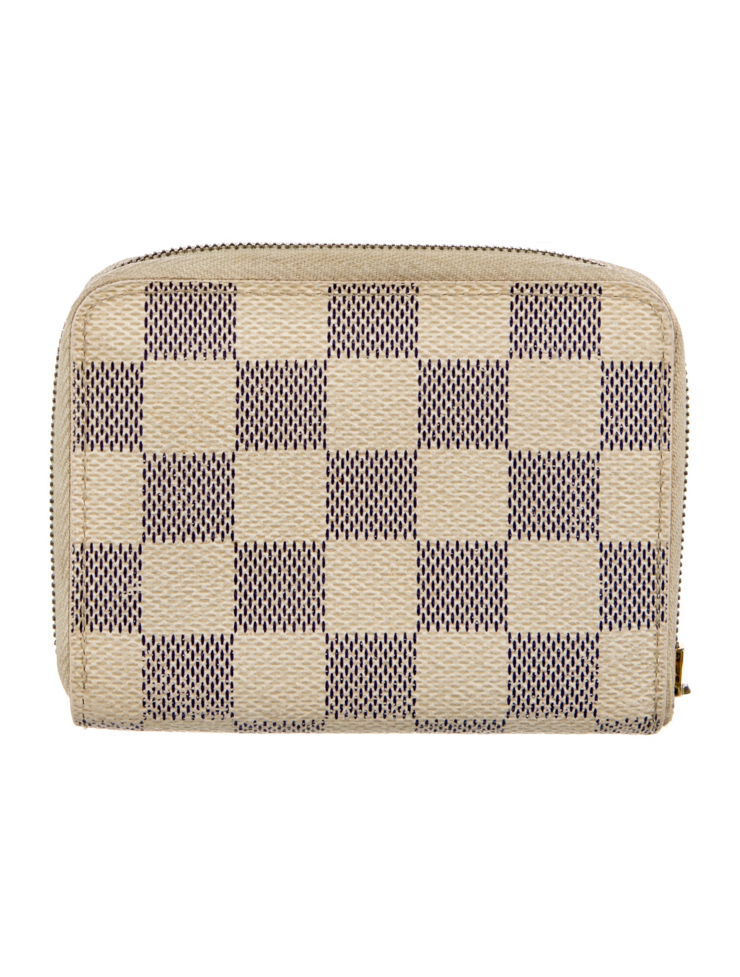 Louis Vuitton 2008 Damier Azur Pattern Zippy Coin Purse